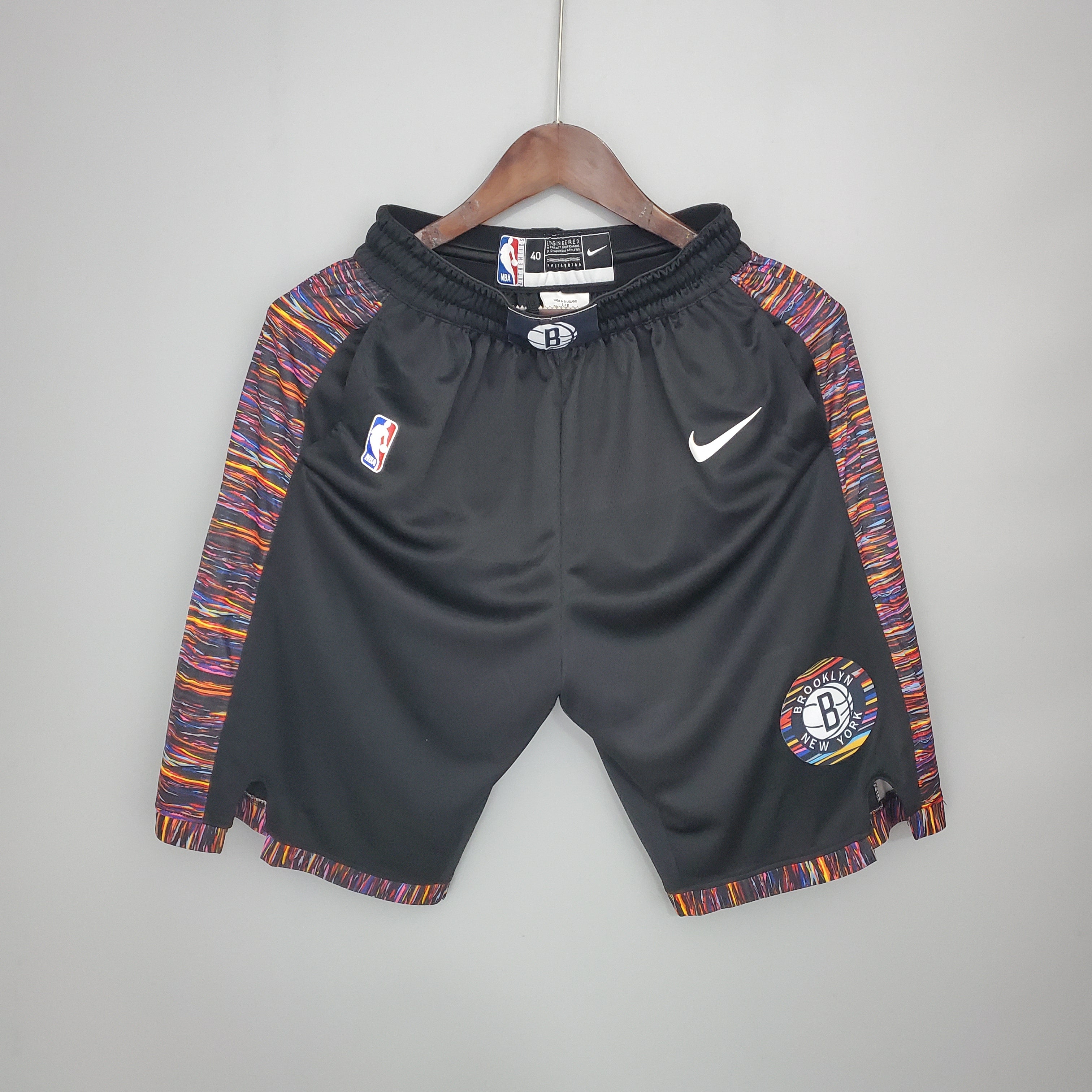 Brooklyn Nets City version black shorts